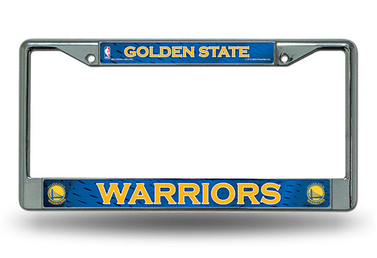 Golden State Warriors Chrome License Plate Frame