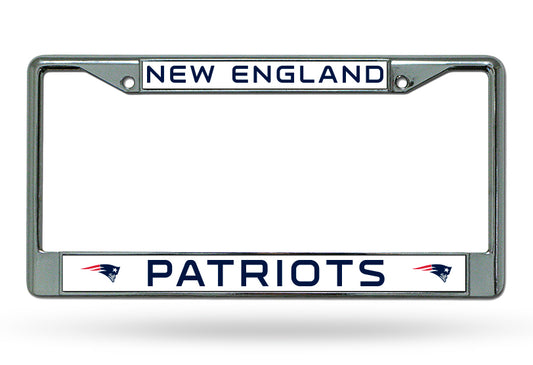 New England Patriots Chrome License Plate Frame