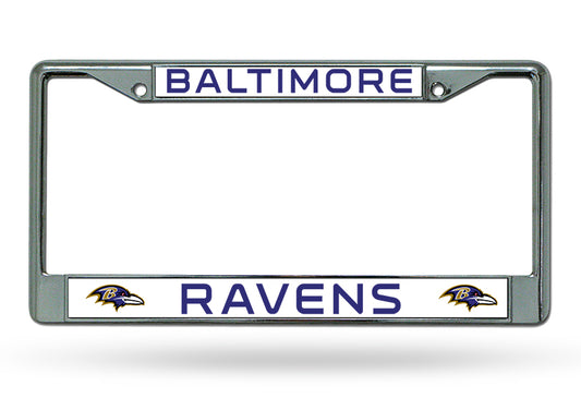 Baltimore Ravens Chrome License Plate Frame