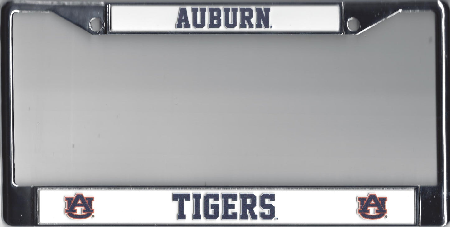 Auburn Tigers Chrome License Plate Frame