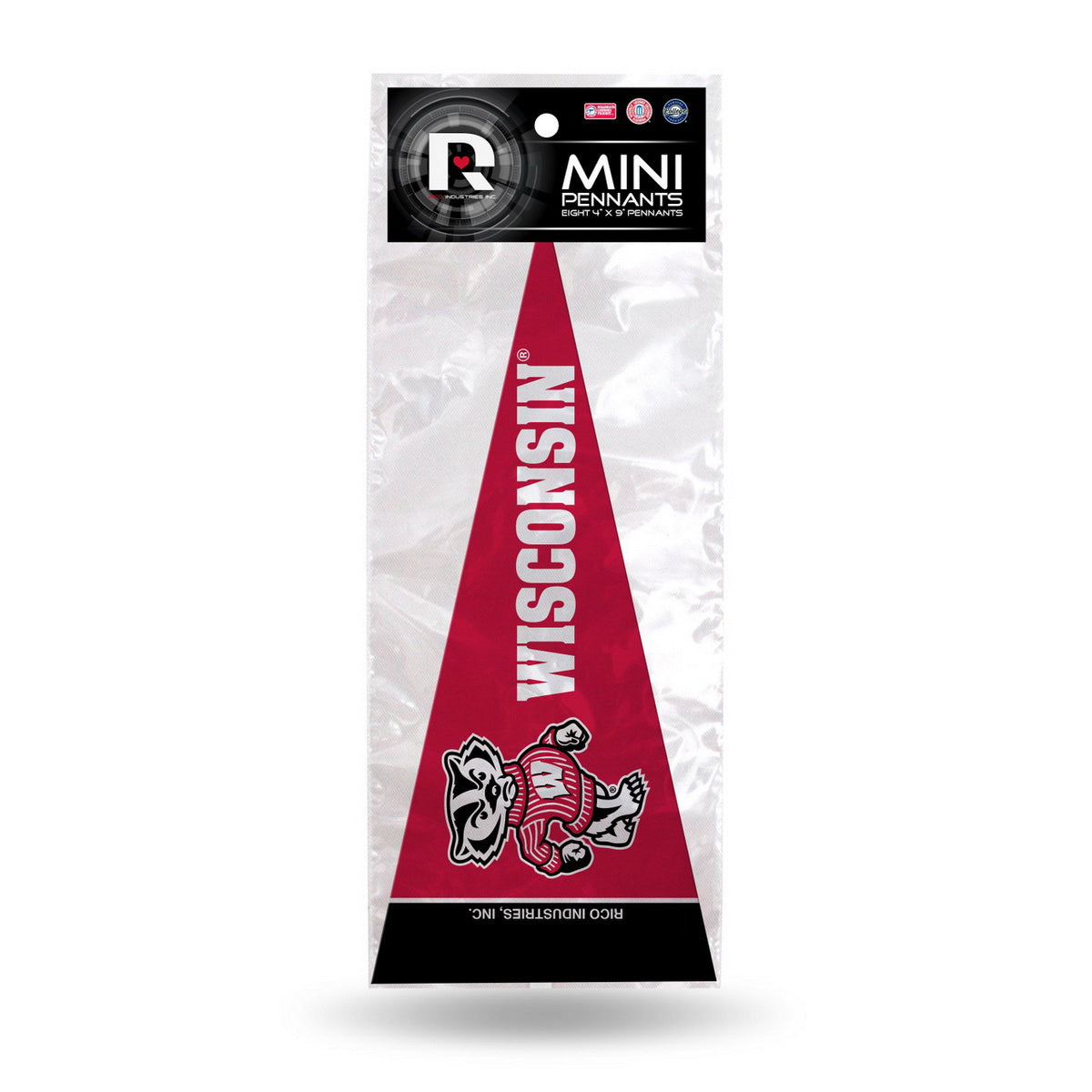 Wisconsin Badgers Mini Pennant Set
