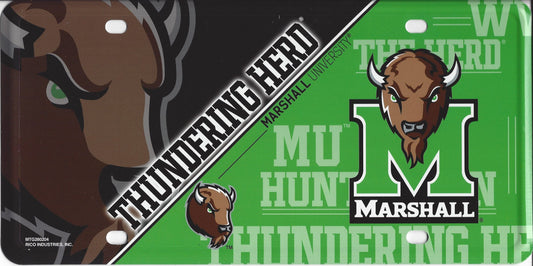 Marshall Thundering Herd Metal License Plate