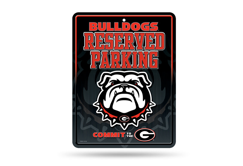 Georgia Bulldogs Metal Parking Sign