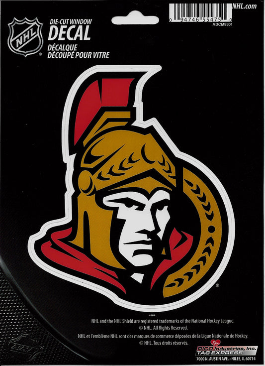 Ottawa Senators Die Cut Vinyl Decal