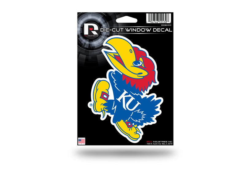 Kansas Jayhawks Die Cut Vinyl Decal