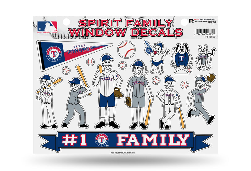 Texas Rangers Family Decal Set