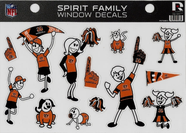 Cincinnati Bengals Family Spirit Decal Set