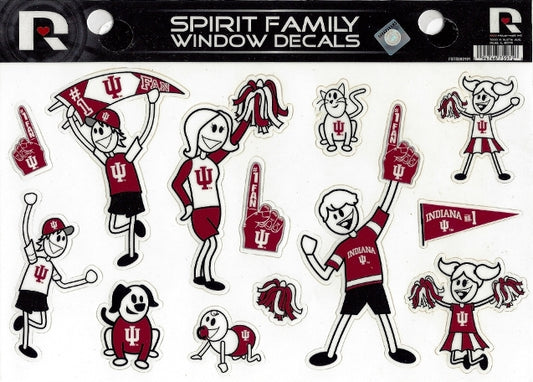 Indiana Hoosiers Family Spirit Decal Set