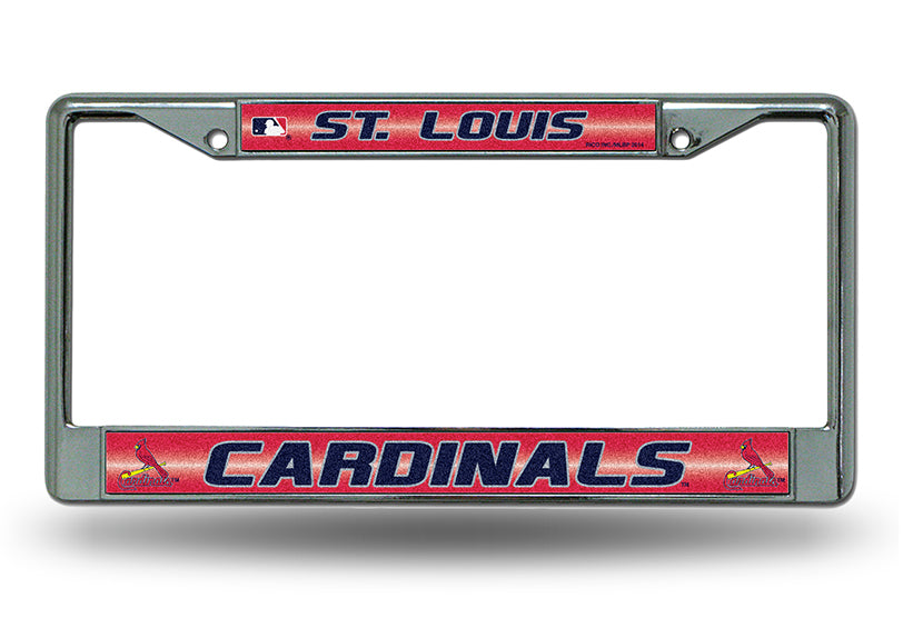 St. Louis Cardinals Glitter Chrome License Plate Frame