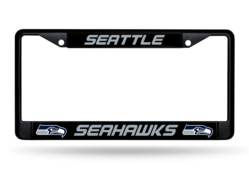 Seattle Seahawks Black License Plate Frame