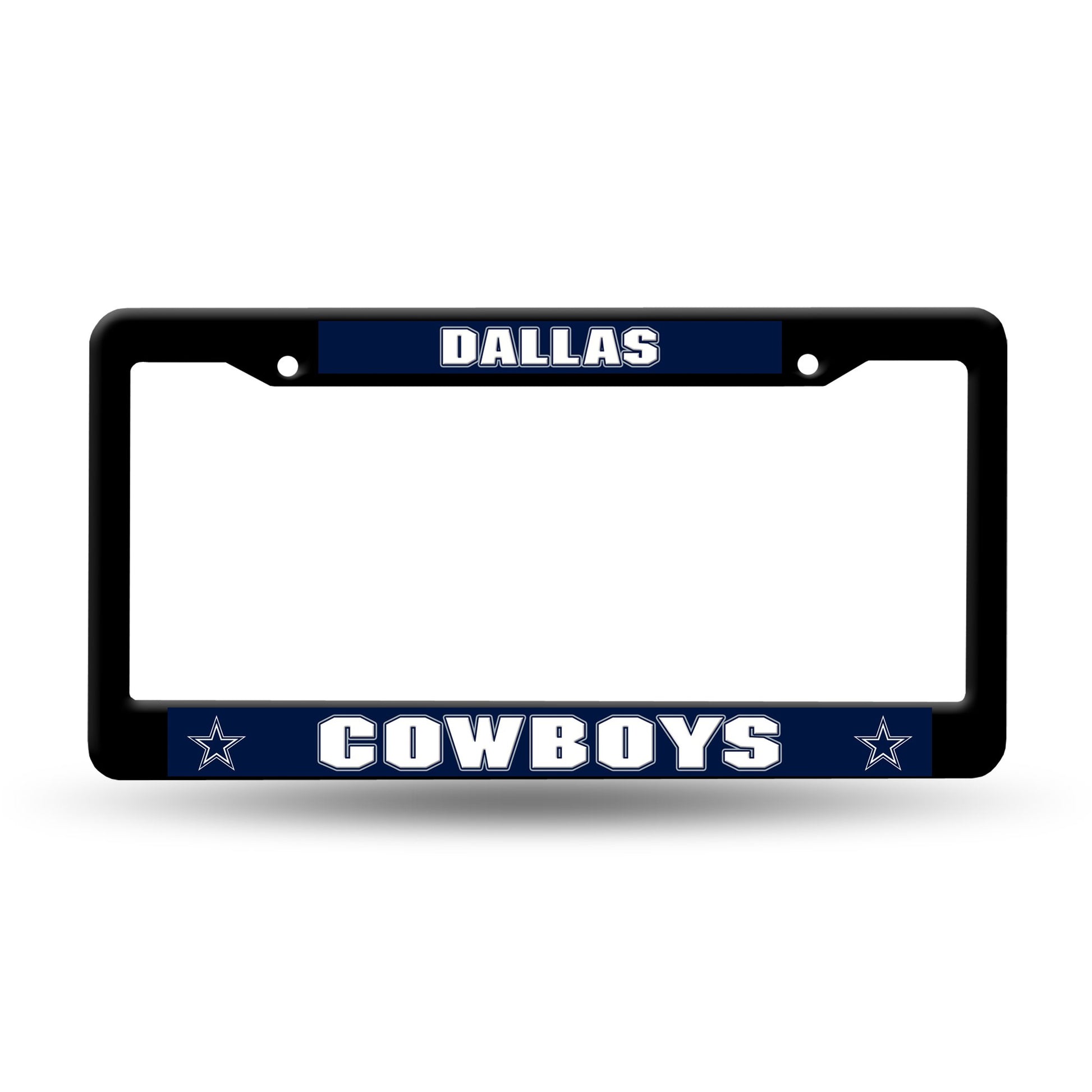 Dallas Cowboys Black Plastic License Plate Frame