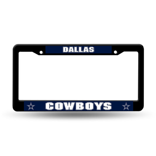 Dallas Cowboys Black Plastic License Plate Frame