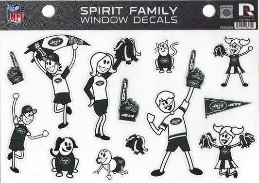 New York Jets Family Spirit Window Decals