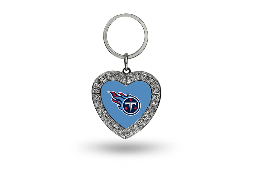 Tennessee Titans Bling Rhinestone Heart Keychain