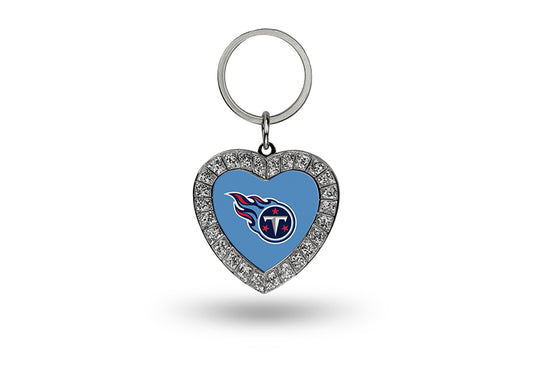 Tennessee Titans Bling Rhinestone Heart Keychain