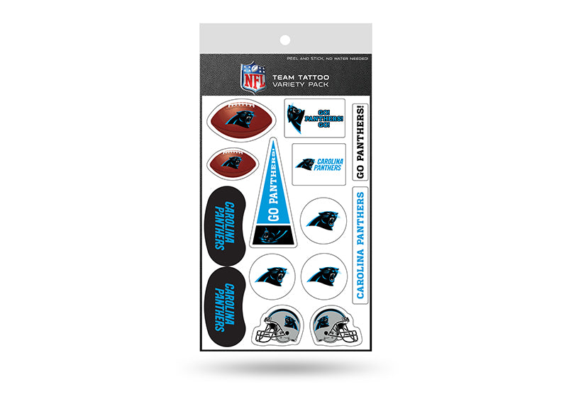 Carolina Panthers Variety Pack Tattoo Set