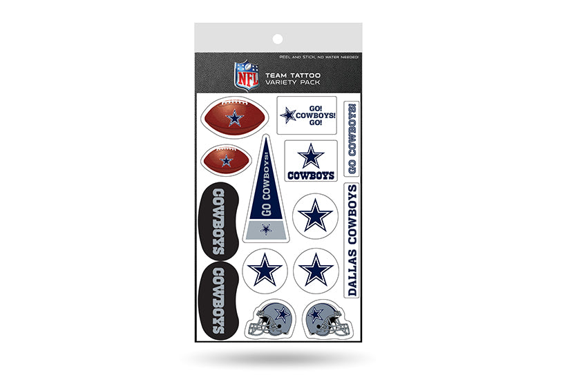 Dallas Cowboys Variety Pack Tattoo Set