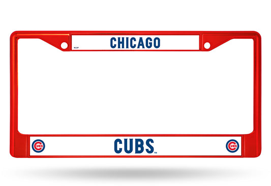 Chicago Cubs Anodized Red License Plate Frame