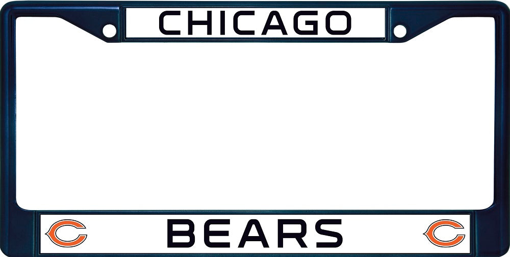 Chicago Bears Anodized Blue License Plate Frame