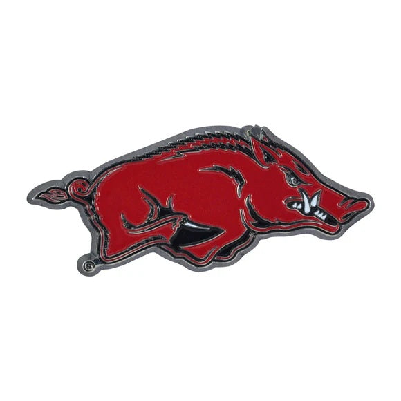 Arkansas Razorbacks Full Color Metal Emblem