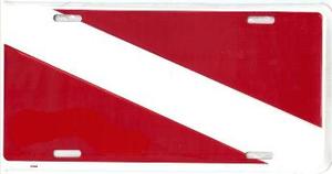 Dive Flag License Plate