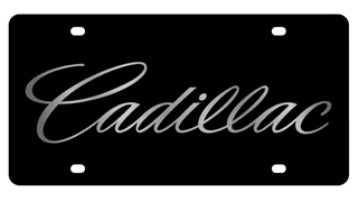 Cadillac Laser Cut License Plate