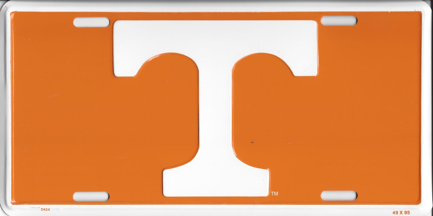 Tennessee Volunteers Metal License Plate