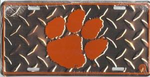 Clemson Diamond License Plate