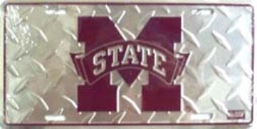 Mississippi State Bulldogs Diamond License Plate