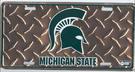 Michigan State Spartans Diamond License Plate