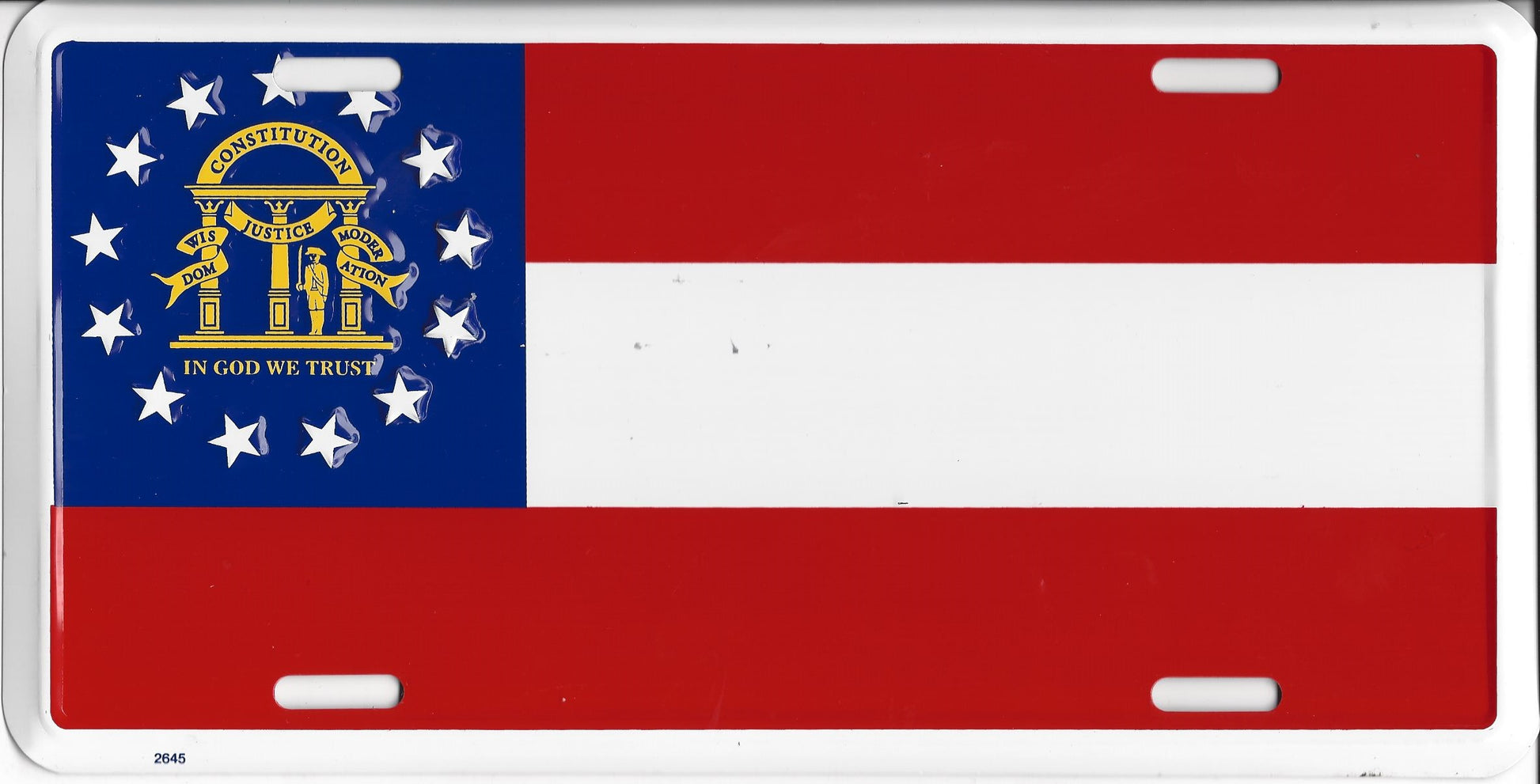 Georgia State Flag License Plate