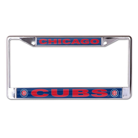 Chicago Cubs Laser Chrome License Plate Frame