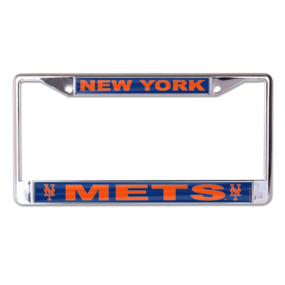 New York Mets Laser Chrome License Plate Frame