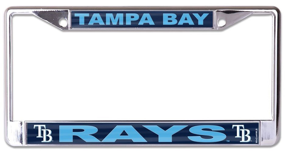 Tampa Bay Rays Laser Chrome License Plate Frame – Auto License Plates ...