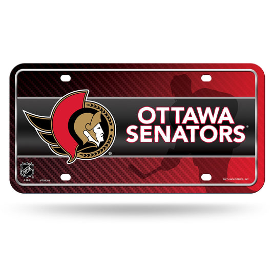 Ottawa Senators Metal License Plate