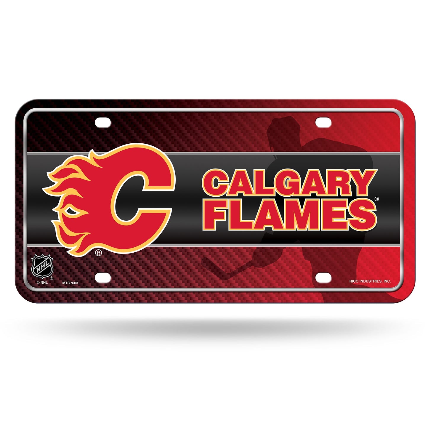 Calgary Flames Metal License Plate