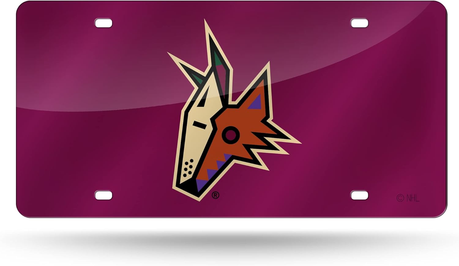 Phoenix Coyotes (Red) Laser License Plate