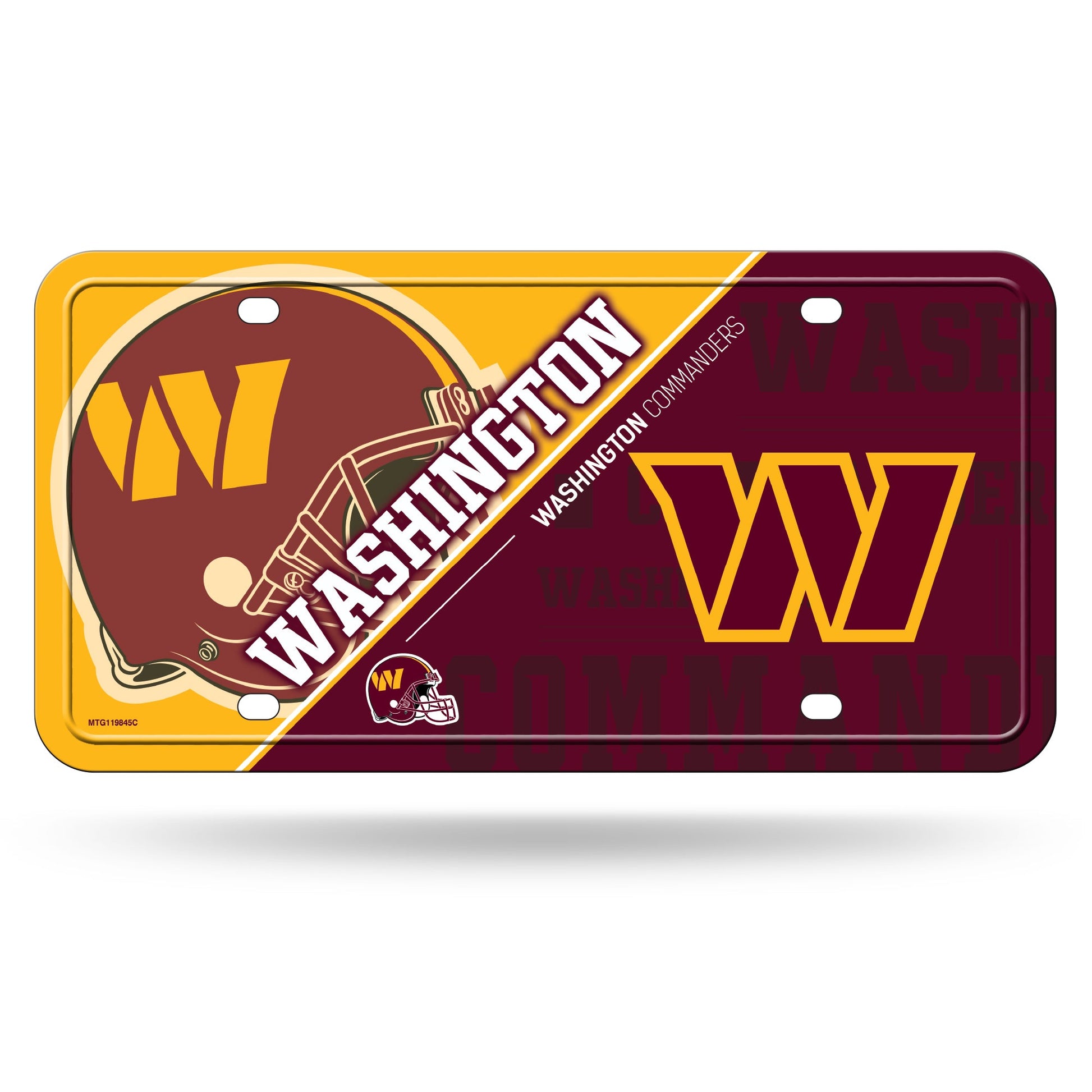 Washington Commanders Metal License Plate