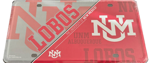 New Mexico Lobos Metal License Plate