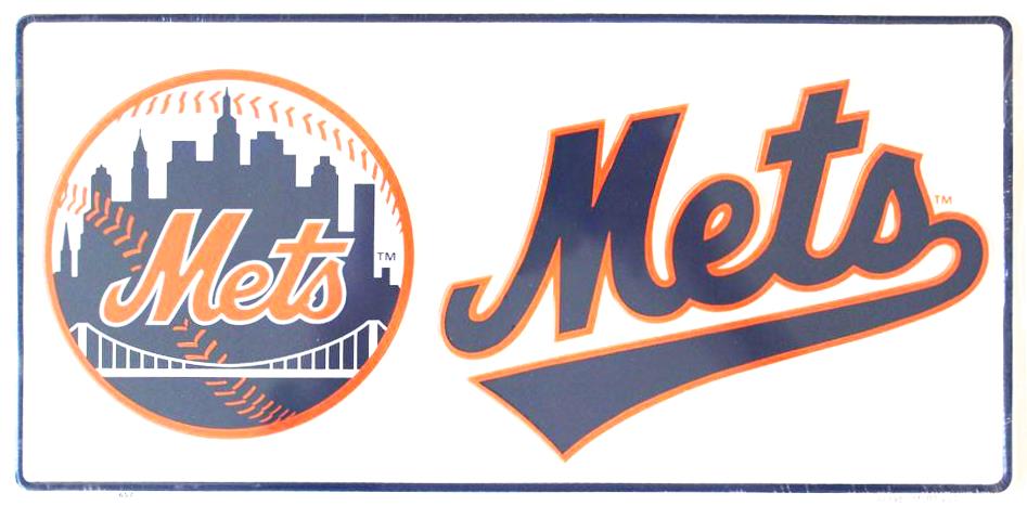 New York Mets (White) License Plate