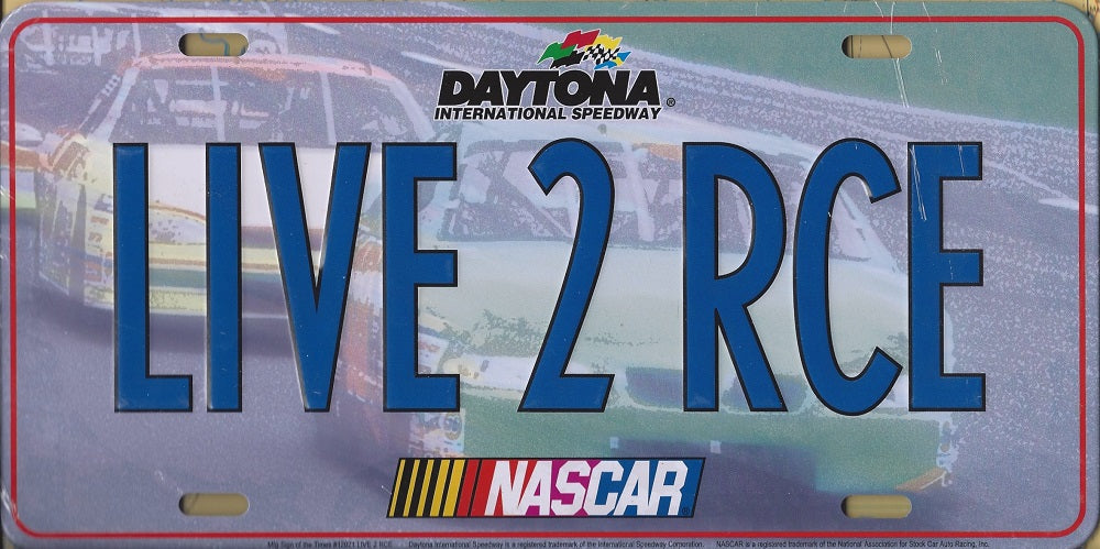 Nascar LIVE 2 RCE license Plate