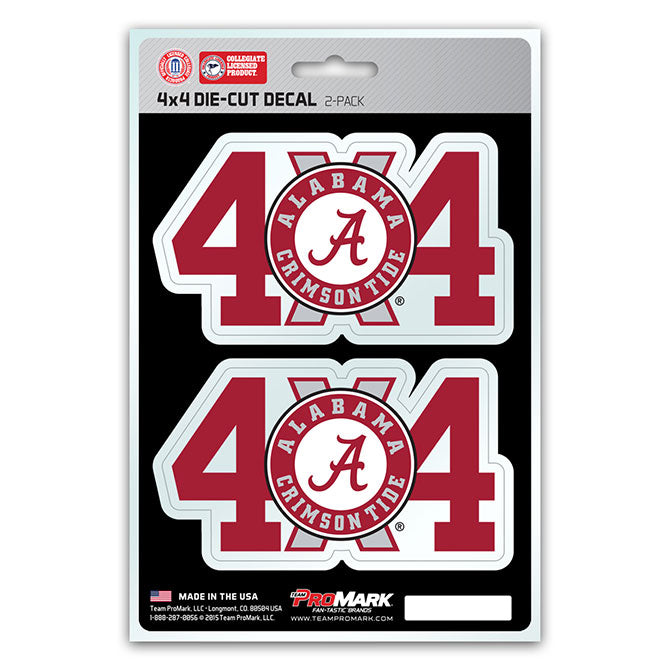 Alabama Crimson Tide 4x4 Decal Pack