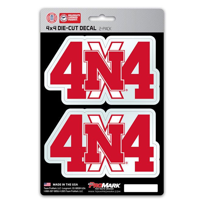 Nebraska Corn Huskers 4x4 Decal Pack