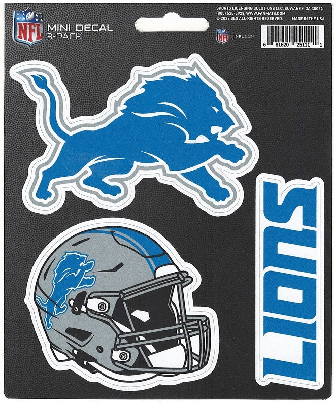 Detroit Lions Team Decal Set