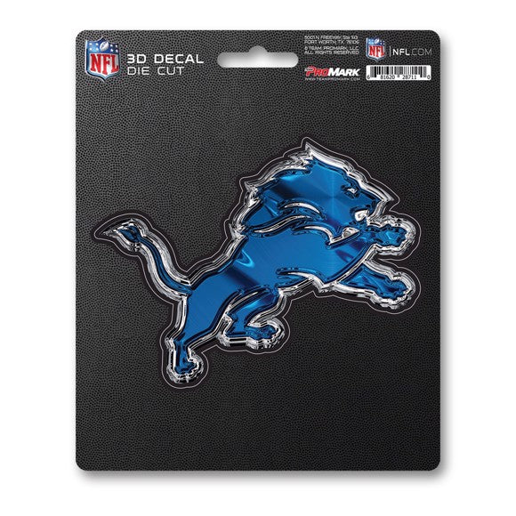 Detroit Lions Die Cut 3D Decal