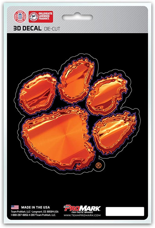 Clemson Tigers Die Cut 3D Decal