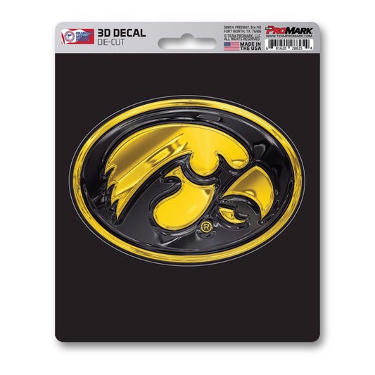 Iowa Hawkeyes Die Cut 3D Decal