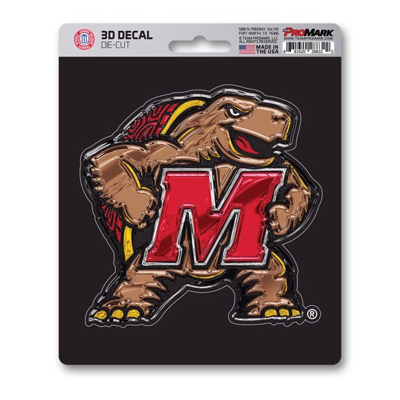 Maryland Terrapins Die Cut 3D Decal