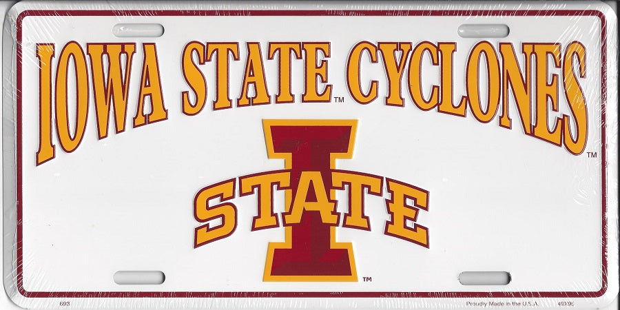 Iowa State Cyclones License Plate