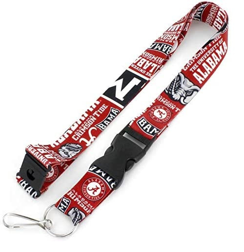 Alabama Crimson Tide Dynamic Lanyard With Safety Latch